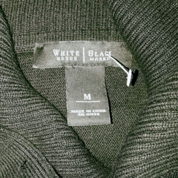 WHBM Women's black Sweater Cowl Neck - Picture 4 of 5